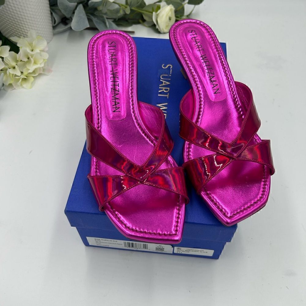 Women’s Stuart Weitzman sandals, size 9.5. Made in Spain.